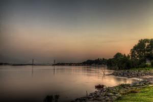 Quiet Evening, On The Mississippi By FAA Photographer On Display